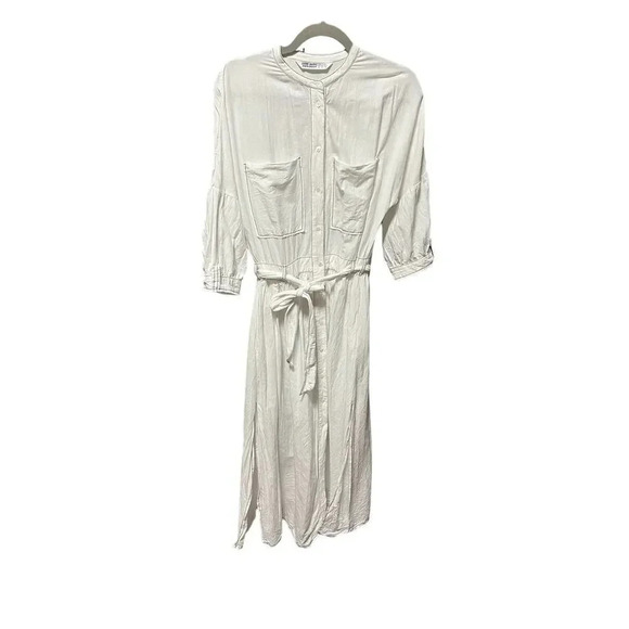 Zara wrinkled stitching Dress Size Small - Picture 2 of 8